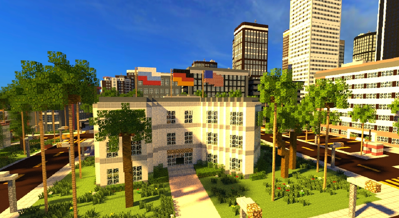 Illustration for article titled It's Fun To Explore the Minecraft Version of Los Angeles